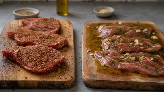 Comprendre la différence entre marinade sèche et liquide pour vos viandes