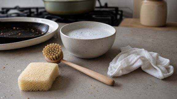 Nettoyer sans abîmer : quels accessoires privilégier après cuisson ?