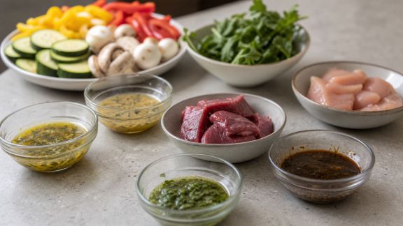 Marinades express pour sublimer viandes et légumes à la plancha
